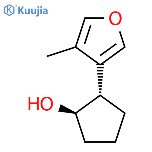 rac-(1R,2S)-2-(4-methylfuran-3-yl)cyclopentan-1-ol structure