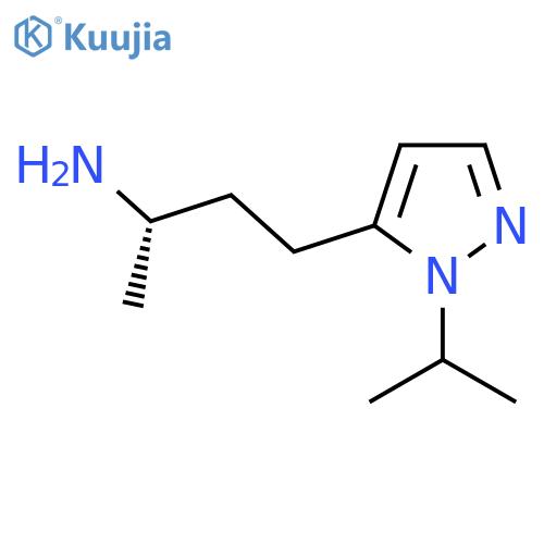 (2S)-4-1-(propan-2-yl)-1H-pyrazol-5-ylbutan-2-amine structure