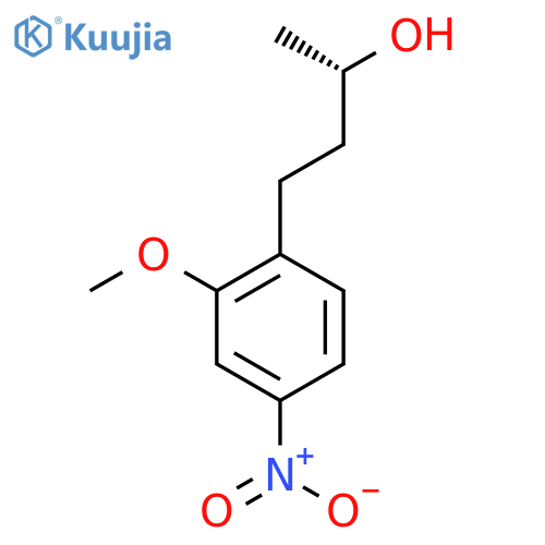 (2S)-4-(2-methoxy-4-nitrophenyl)butan-2-ol structure
