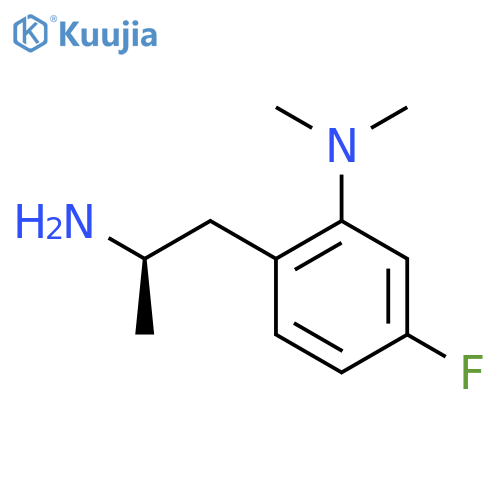 2-(2R)-2-aminopropyl-5-fluoro-N,N-dimethylaniline structure