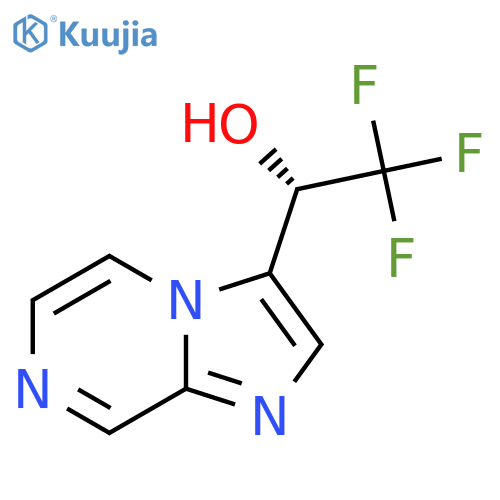 (1S)-2,2,2-trifluoro-1-{imidazo1,2-apyrazin-3-yl}ethan-1-ol structure
