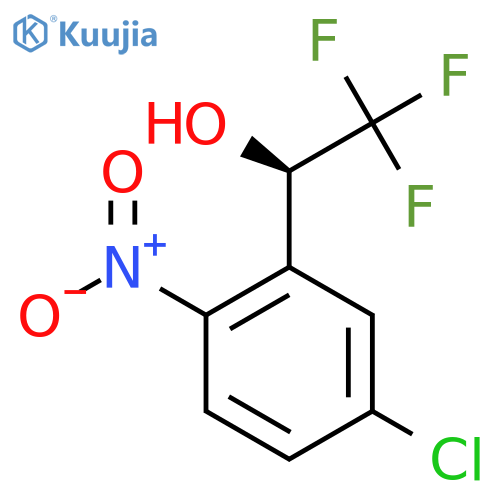 (1R)-1-(5-chloro-2-nitrophenyl)-2,2,2-trifluoroethan-1-ol structure
