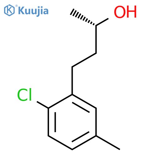 (2S)-4-(2-chloro-5-methylphenyl)butan-2-ol structure