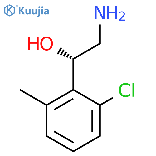 (1S)-2-amino-1-(2-chloro-6-methylphenyl)ethan-1-ol structure