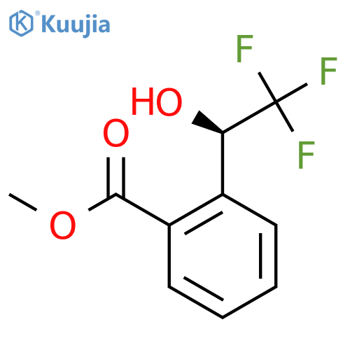 methyl 2-(1R)-2,2,2-trifluoro-1-hydroxyethylbenzoate structure