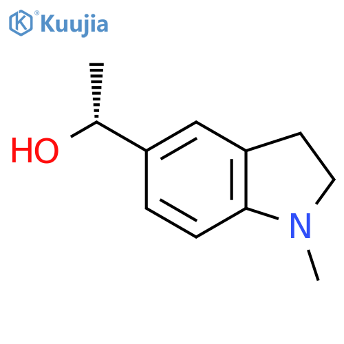 (1R)-1-(1-methyl-2,3-dihydro-1H-indol-5-yl)ethan-1-ol structure