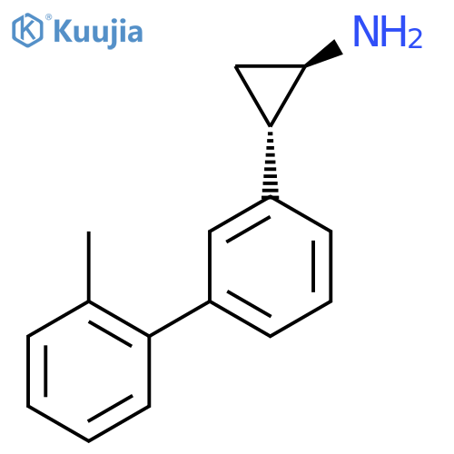 rac-(1R,2S)-2-3-(2-methylphenyl)phenylcyclopropan-1-amine structure