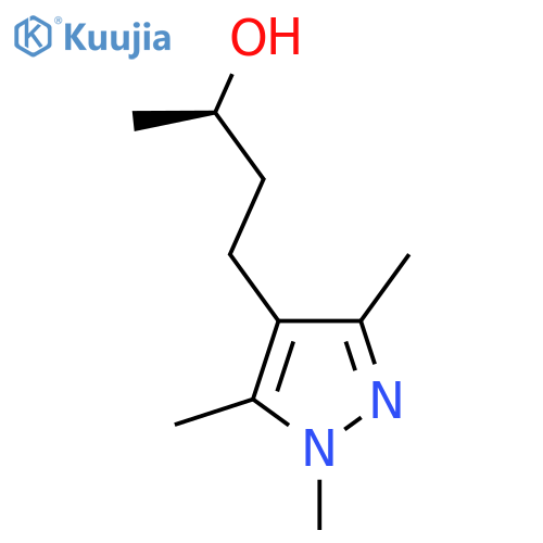 (2R)-4-(trimethyl-1H-pyrazol-4-yl)butan-2-ol structure
