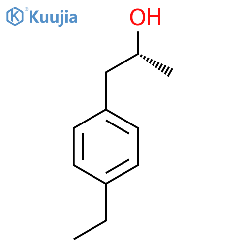 (2R)-1-(4-ethylphenyl)propan-2-ol structure