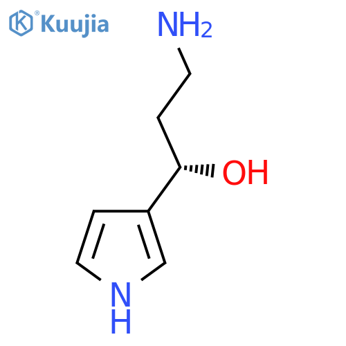 (1S)-3-amino-1-(1H-pyrrol-3-yl)propan-1-ol structure