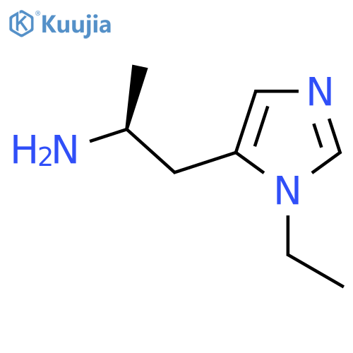 (2S)-1-(1-ethyl-1H-imidazol-5-yl)propan-2-amine structure