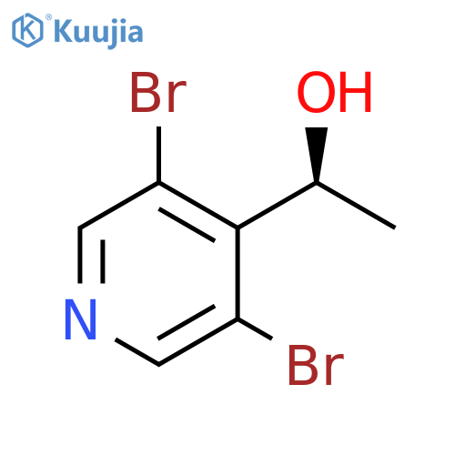 (1S)-1-(3,5-dibromopyridin-4-yl)ethan-1-ol structure