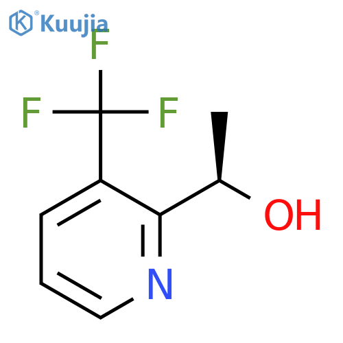 (1R)-1-3-(trifluoromethyl)pyridin-2-ylethan-1-ol structure
