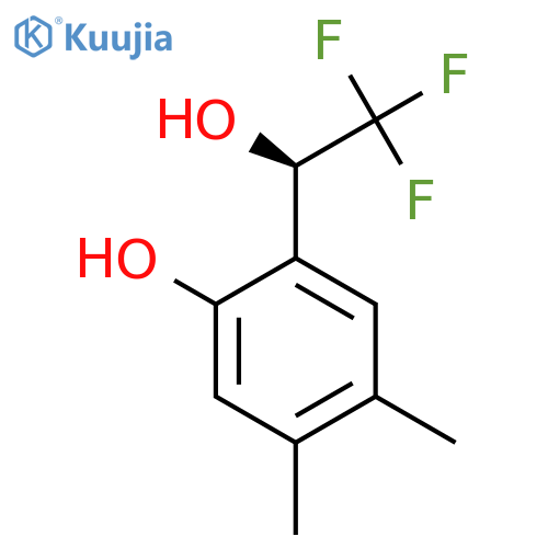 4,5-dimethyl-2-(1R)-2,2,2-trifluoro-1-hydroxyethylphenol structure