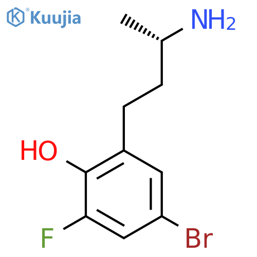 2-(3S)-3-aminobutyl-4-bromo-6-fluorophenol structure