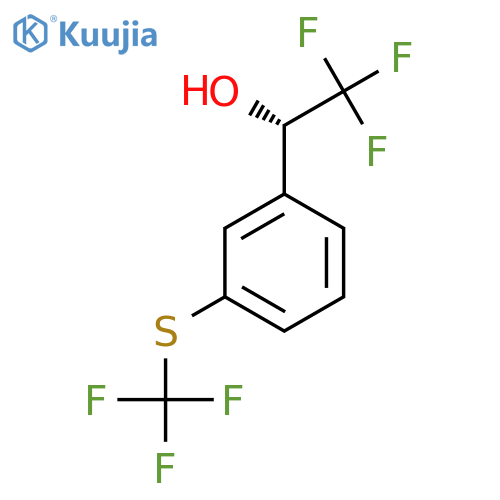 (1S)-2,2,2-trifluoro-1-{3-(trifluoromethyl)sulfanylphenyl}ethan-1-ol structure