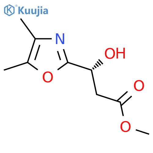 methyl (3R)-3-(dimethyl-1,3-oxazol-2-yl)-3-hydroxypropanoate structure