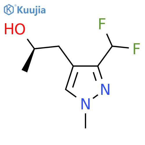 (2R)-1-3-(difluoromethyl)-1-methyl-1H-pyrazol-4-ylpropan-2-ol structure