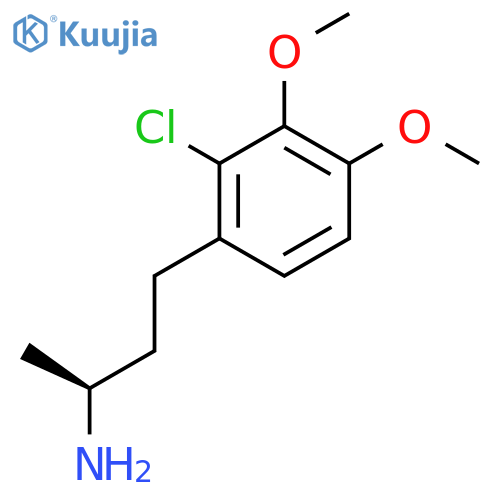 (2S)-4-(2-chloro-3,4-dimethoxyphenyl)butan-2-amine structure