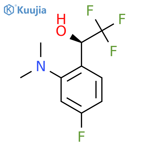 (1R)-1-2-(dimethylamino)-4-fluorophenyl-2,2,2-trifluoroethan-1-ol structure