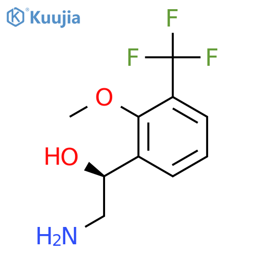 (1S)-2-amino-1-2-methoxy-3-(trifluoromethyl)phenylethan-1-ol structure