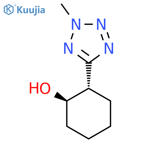 rac-(1R,2S)-2-(2-methyl-2H-1,2,3,4-tetrazol-5-yl)cyclohexan-1-ol structure