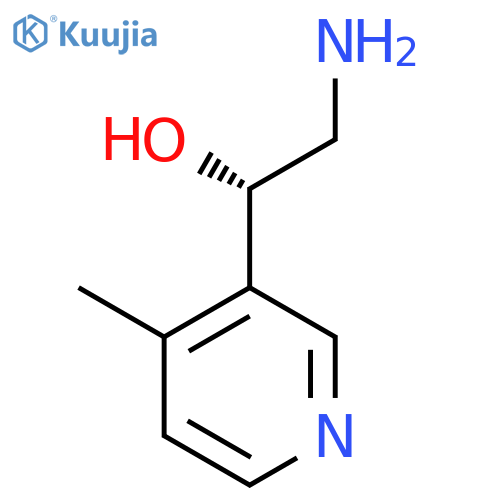 (1S)-2-amino-1-(4-methylpyridin-3-yl)ethan-1-ol structure