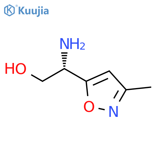 (2S)-2-amino-2-(3-methyl-1,2-oxazol-5-yl)ethan-1-ol structure