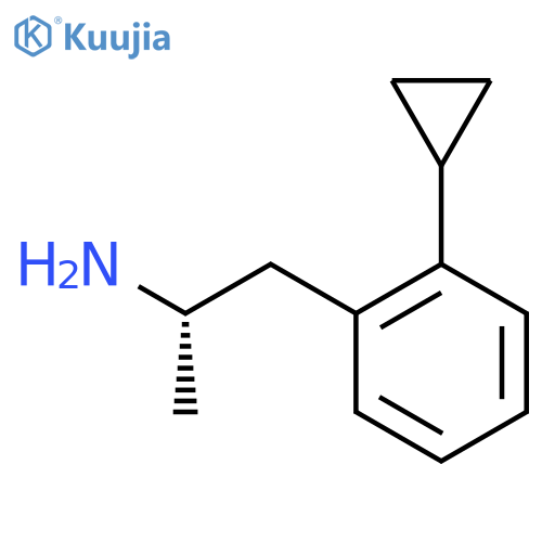 (2S)-1-(2-cyclopropylphenyl)propan-2-amine structure