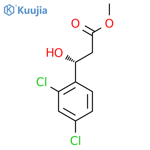 methyl (3R)-3-(2,4-dichlorophenyl)-3-hydroxypropanoate structure