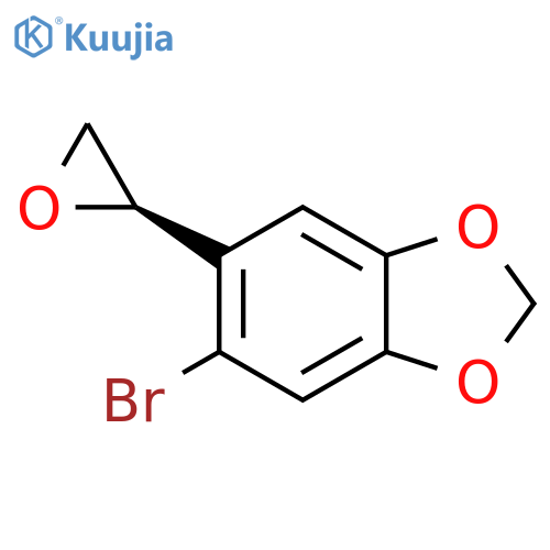 5-bromo-6-(2R)-oxiran-2-yl-1,3-dioxaindane structure