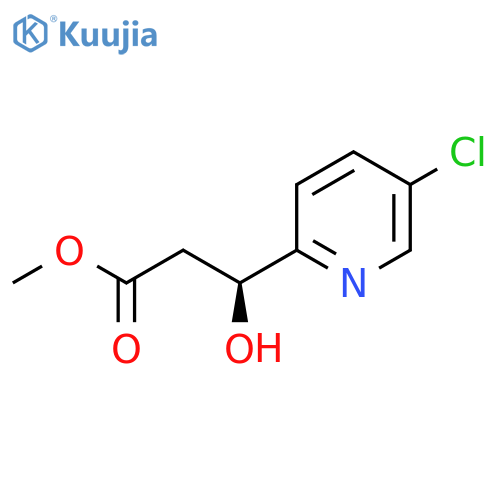 methyl (3S)-3-(5-chloropyridin-2-yl)-3-hydroxypropanoate structure