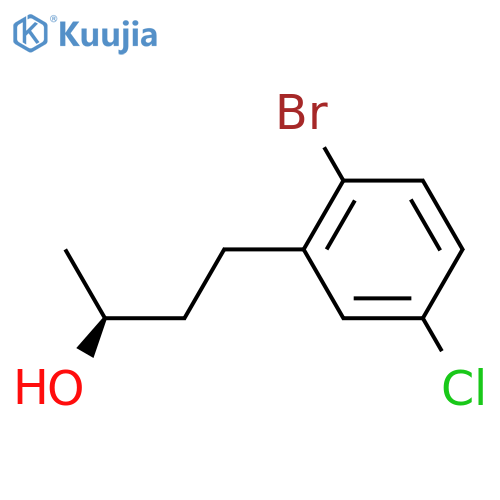 (2S)-4-(2-bromo-5-chlorophenyl)butan-2-ol structure