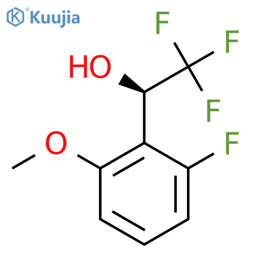 (1R)-2,2,2-trifluoro-1-(2-fluoro-6-methoxyphenyl)ethan-1-ol structure