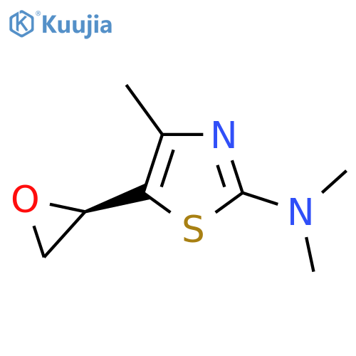 N,N,4-trimethyl-5-(2R)-oxiran-2-yl-1,3-thiazol-2-amine structure
