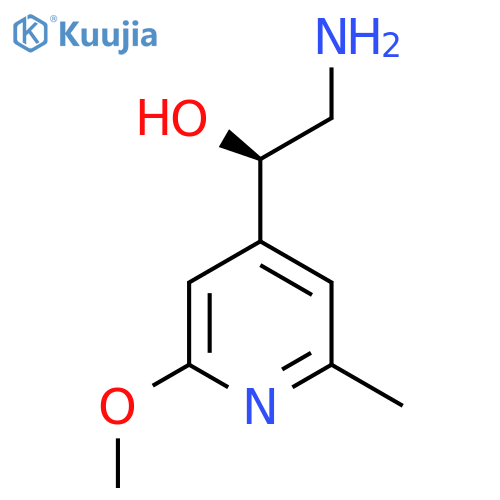 (1R)-2-amino-1-(2-methoxy-6-methylpyridin-4-yl)ethan-1-ol structure