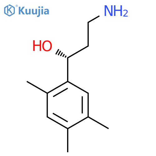 (1R)-3-amino-1-(2,4,5-trimethylphenyl)propan-1-ol structure