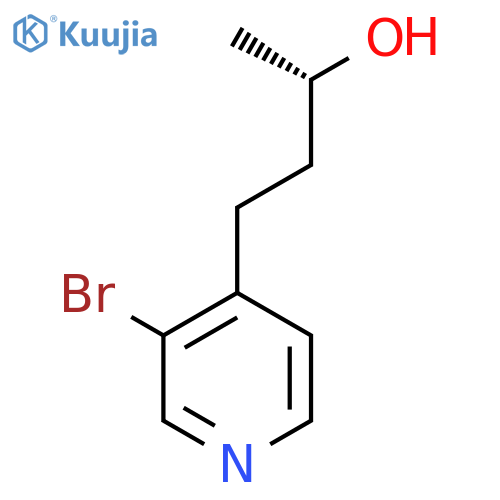 (2S)-4-(3-bromopyridin-4-yl)butan-2-ol structure