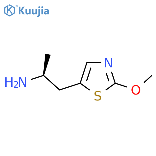 (2S)-1-(2-methoxy-1,3-thiazol-5-yl)propan-2-amine structure