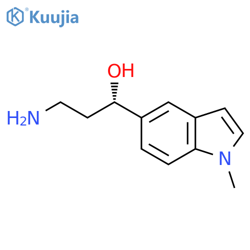 (1S)-3-amino-1-(1-methyl-1H-indol-5-yl)propan-1-ol structure