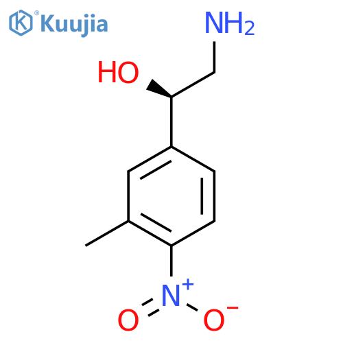 (1R)-2-amino-1-(3-methyl-4-nitrophenyl)ethan-1-ol structure