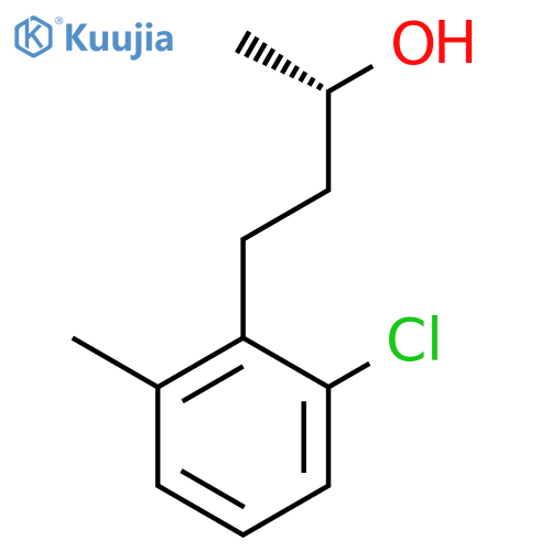 (2S)-4-(2-chloro-6-methylphenyl)butan-2-ol structure