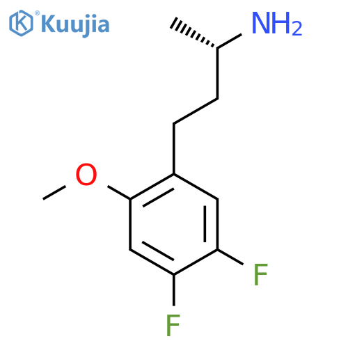 (2S)-4-(4,5-difluoro-2-methoxyphenyl)butan-2-amine structure