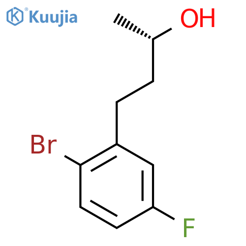 (2S)-4-(2-bromo-5-fluorophenyl)butan-2-ol structure
