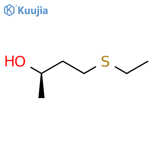 (2R)-4-(ethylsulfanyl)butan-2-ol structure