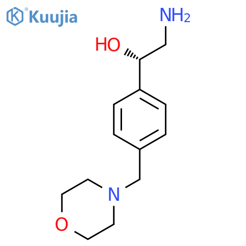 (1S)-2-amino-1-{4-(morpholin-4-yl)methylphenyl}ethan-1-ol structure