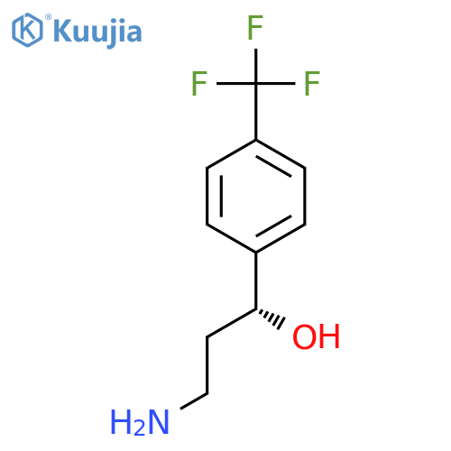 (1R)-3-amino-1-4-(trifluoromethyl)phenylpropan-1-ol structure