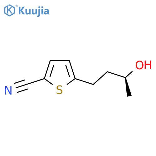 5-(3S)-3-hydroxybutylthiophene-2-carbonitrile structure