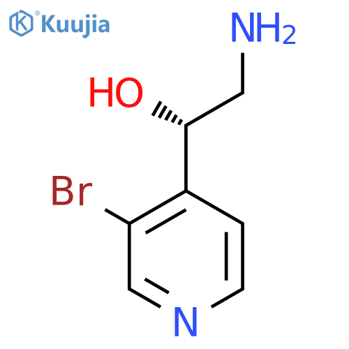 (1S)-2-amino-1-(3-bromopyridin-4-yl)ethan-1-ol structure
