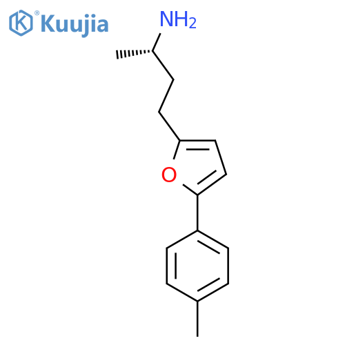 (2S)-4-5-(4-methylphenyl)furan-2-ylbutan-2-amine structure